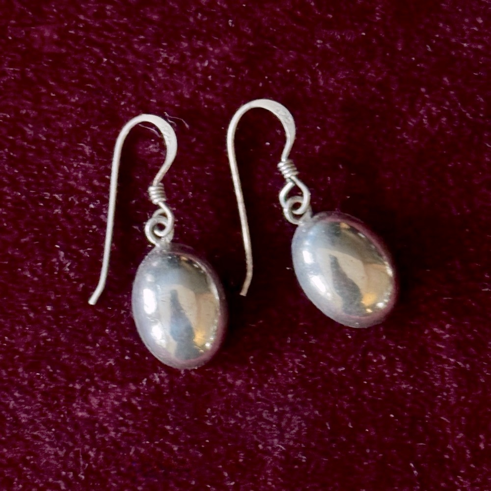Sterling silver drop earrings
